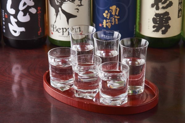 日本酒飲み比べ6種