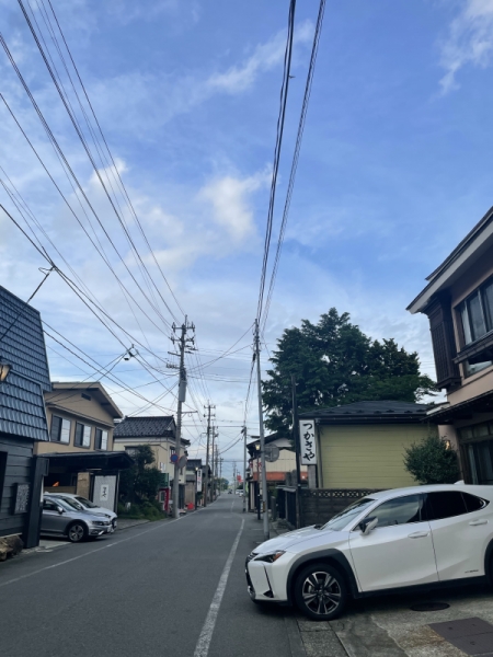 7月26日17時半の湯田川温泉